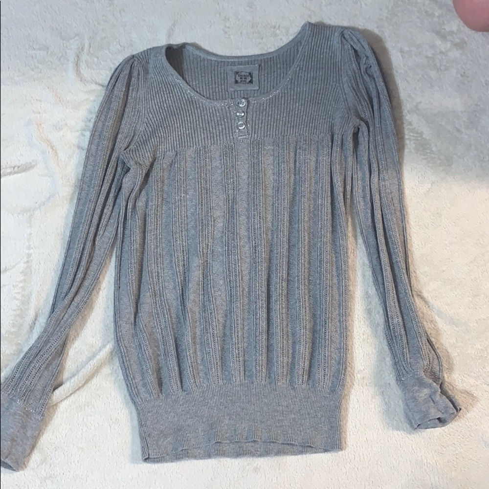 Gray sweater